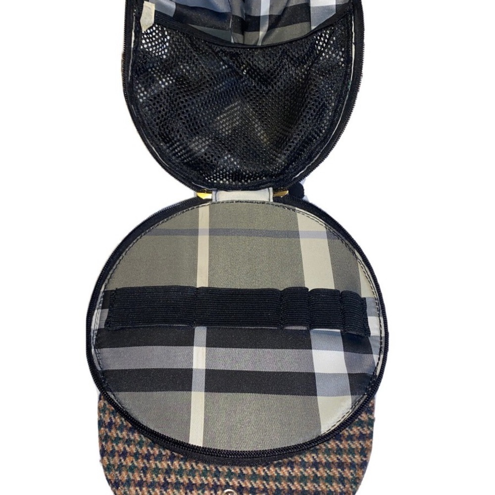 Tweed Hat bag  - Brown and Black
